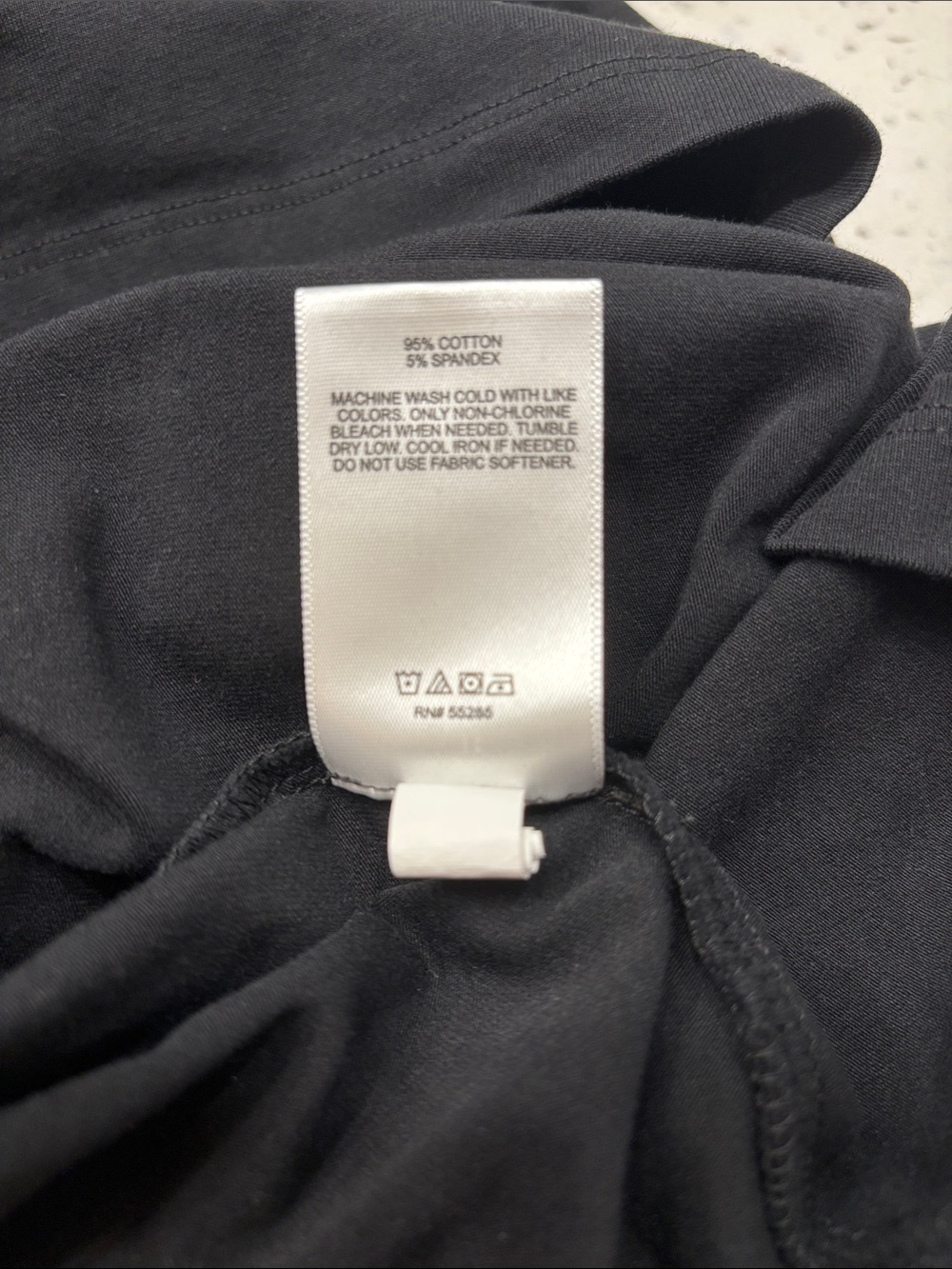 Express Black Short-Sleeve Pocket Tee with White Trim - Picture 6 of 6
